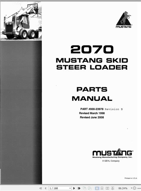 mustang 2070 skid steer parts manual|mustang 2070 parts manual.